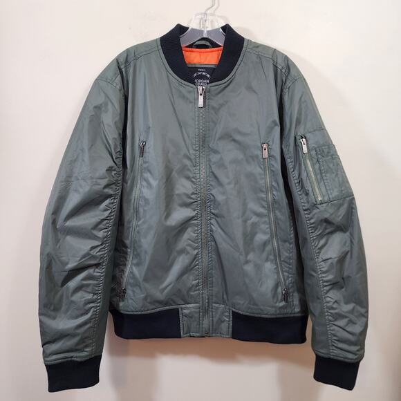 Jordan Craig Legacy edition quilted lined bomber jacket army green men's size L - Picture 1 of 14
